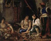 Eugene Delacroix Women of Algiers in the room oil painting